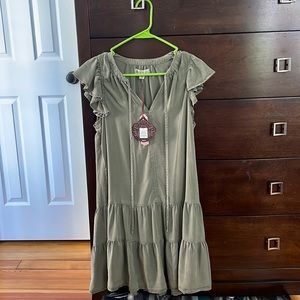 Knox Rose flutter short sleeve dress
